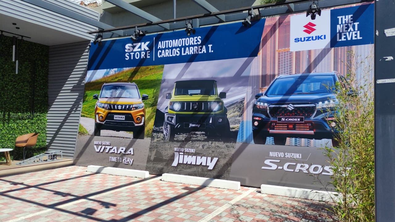 Banner exterior Suzuki impreso e instalado por Wole